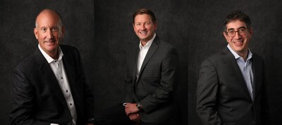 Metron's new leadership appointments: positioned on the left, Metron COO, Robert "Bob" Judd; center image, Vice President of Metron-XCD, Patrick Kennedy; positioned on the right, Vice President of Corporate Business Development and Growth, Dr. Aaron Wagner.