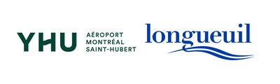 Logo de l'Aroport Montral - Saint-Hubert (YHU) et de la Ville de Longueuil (Groupe CNW/Cabinet de la mairesse de Longueuil)
