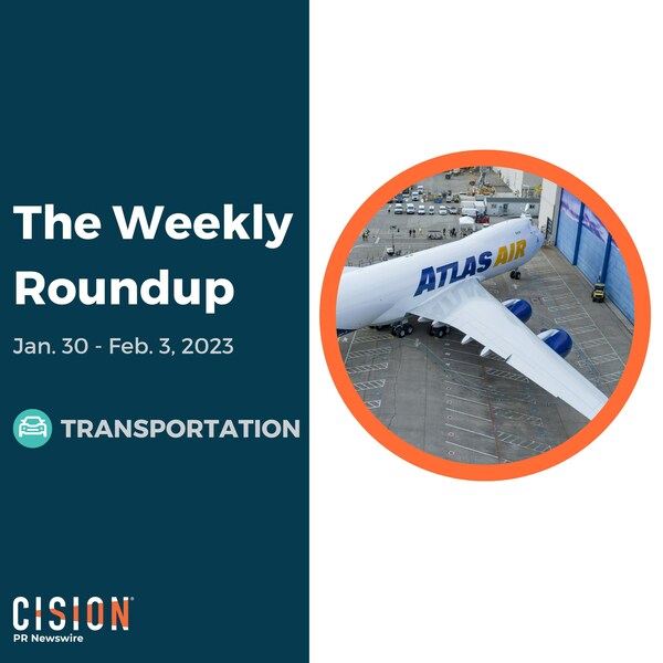 PR Newswire Weekly Transportation Press Release Roundup, Jan. 30-Feb. 3, 2023. Photo provided by Boeing. https://prn.to/3X1YDBC