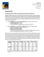 Filo Mining Reports 1,776m at 0.70% CuEq and 1,297m at 1.00% CuEq (CNW Group/Filo Mining Corp.)