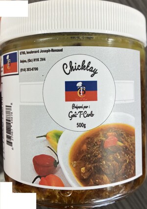 Absence d'informations nécessaires à la consommation sécuritaire du chicktay de hareng et de la marinade d'épices vendus par l'entreprise La Fraîcheur Tropicale, et présence non déclarée de sésame et de soya dans ces produits