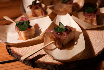 Food by Josh Gill at “A Toast To The Times” premier by Bulleit Frontier Whiskey