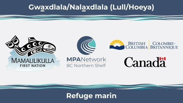 Refuge marin dans la rgion de Gwaxdlala/Nalaxdlala (Groupe CNW/Pches et Ocans Canada)
