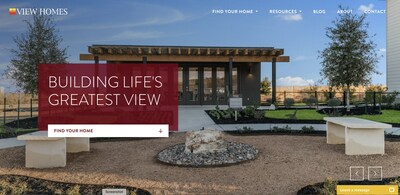 View of the front page of View Home's new website.