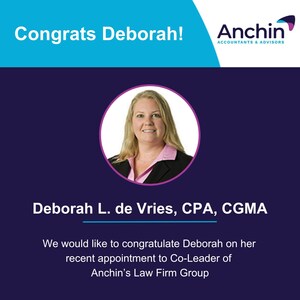 Deborah L. de Vries Named Co-Leader of Anchin's Law Firm Group