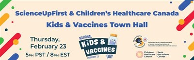 National Kids and Vaccines Day takes place on Thursday, February 23, 2023. (CNW Group/Canadian Association of Science Centres)