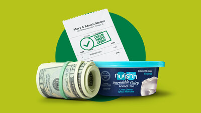 Nurishh Incredible Dairy is launching a Cream Cheese Credit – $200 in cash paid directly via Venmo or PayPal – plus a year’s supply of product to 250 people who try the brand’s new animal free dairy cream cheese spread.