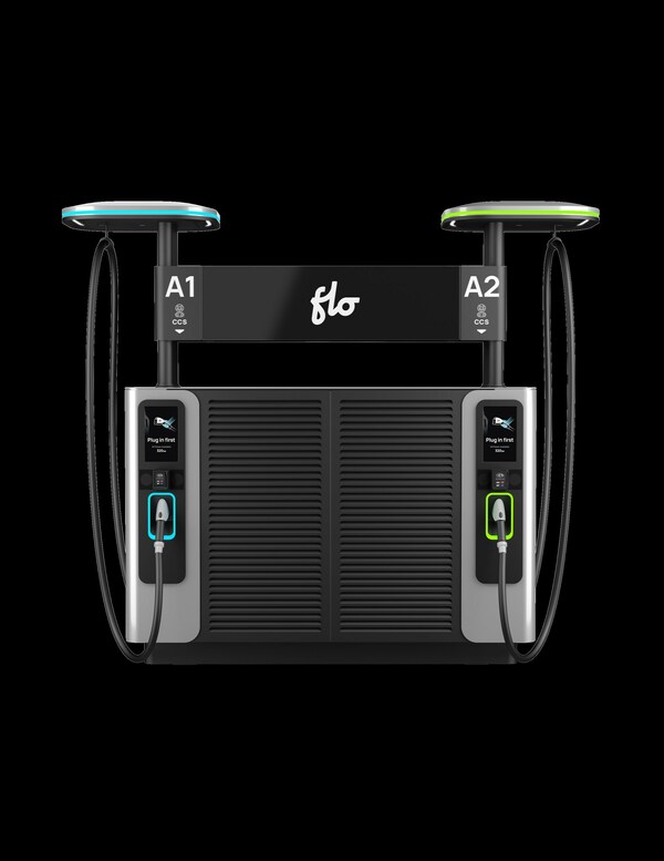 FLO lance FLO UltraMC : Recharge la plupart des VE à 80 % en 15 minutes avec jusqu'à 320 kW (Groupe CNW/FLO)