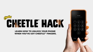 This Super Bowl LVII phone hack from Cheetos® lets you keep using your phone when your fingers are covered with that orange dust (aka Cheetle™)