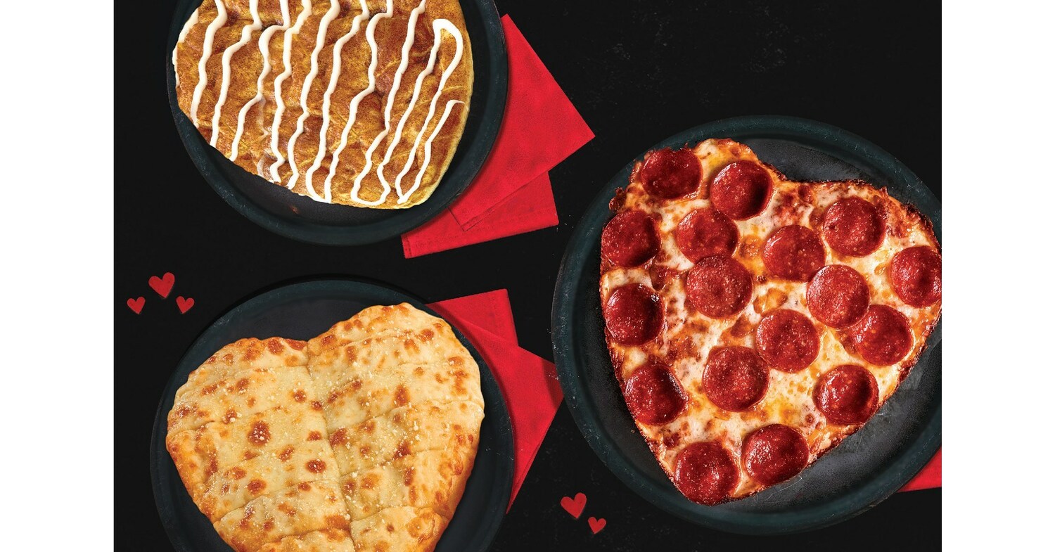 Heart-Shaped Pizzas