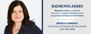 Raymond James annonce la nomination d'Angela Lihnakis à titre de directrice principale de la succursale montréalaise de la firme