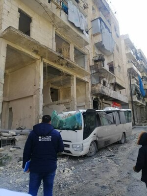 Action Against Hunger humanitarian worker assesses needs in Syria.