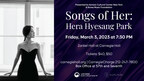 Korean Cultural Center New York presents celebrated Soprano Hera Hyesang Park's Zankel Hall at Carnegie Hall debut with Songs of Her