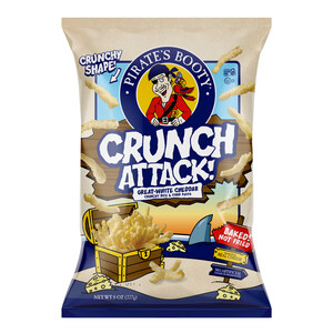 Pirate's Booty Launches Crunch Attack! Great-White Cheddar Puffs