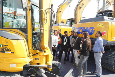 In 2022, XCMG India expanded business quickly and sold over 1,000 units of excavators, ranking top for volume and revenue growth, and the market share continues to grow. (PRNewsfoto/XCMG Excavator)