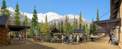 Holland America's new Base Camp at Alaska's McKinley Chalet Resort near Denali (PRNewsFoto/Holland America Line)