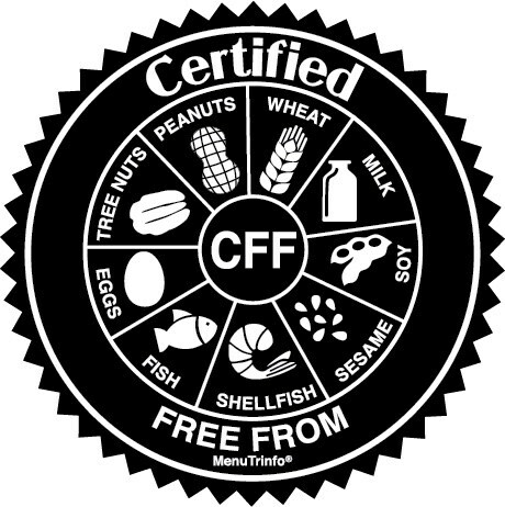 WayFare products are Certified Free From Dairy, Wheat/Gluten, Eggs, Tree Nuts, Peanuts, Shellfish, Fish, Soy, Sesame by Menutrinfo®. (PRNewsfoto/WayFare)