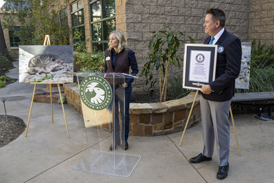 San Diego Zoo Wildlife Alliance today received a GUINNESS WORLD RECORDS™ title for Oldest Living Mouse in Human Care recognizing “Pat,” a Pacific pocket mouse fondly named after actor Sir Patrick Stewart. Pat was born July 14, 2013 at the San Diego Zoo Safari Park, in the first year of the organization’s Pacific pocket mouse conservation breeding and reintroduction program.