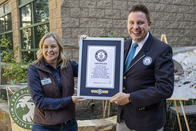 San Diego Zoo Wildlife Alliance today received a GUINNESS WORLD RECORDS™ title for Oldest Living Mouse in Human Care recognizing “Pat,” a Pacific pocket mouse fondly named after actor Sir Patrick Stewart. Pat was born July 14, 2013 at the San Diego Zoo Safari Park, in the first year of the organization’s Pacific pocket mouse conservation breeding and reintroduction program.