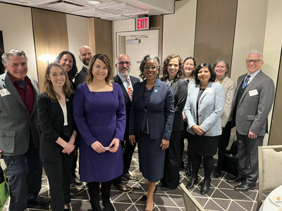 Barbara Bush Foundation President and CEO British A. Robinson, Engage Founder Rachel Pearson, and members of the ALL IN Coordinating Council