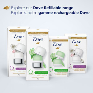 Dove introduces their first ever refillable, reusable deodorant