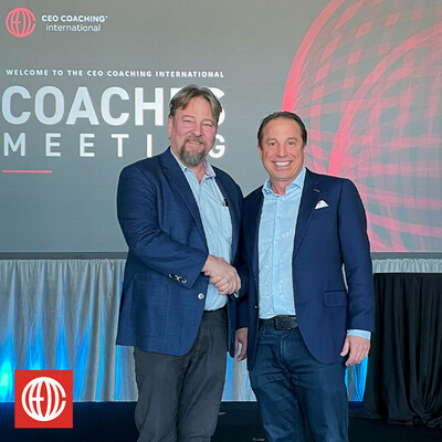 CEO Coaching International's new President and COO Randy Dewey (left), and CEO and Founding Partner Mark Moses (right).