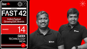 Home &amp; Kitchen Appliances D2C Brand 'Geek' is awarded the '2023 FAST42 D2C Brands under Growth Category' by Inc42 Media