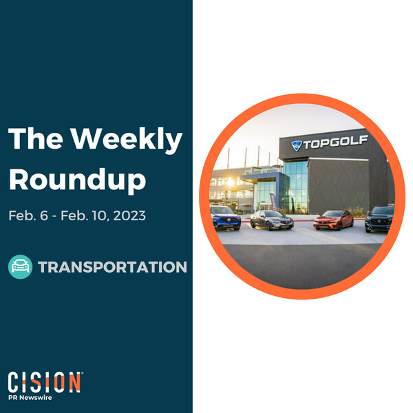 PR Newswire Weekly Transportation Press Release Roundup, Feb. 6-10, 2023. Photo provided by American Honda Motor Co., Inc. https://prn.to/3leYBcf