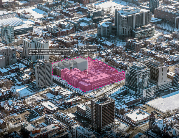 The Gateway (Bloor-Spadina Project) will be developed in partnership by University of Toronto and Westbank (CNW Group/University of Toronto)