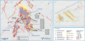 VIZSLA SILVER EXPANDS COPALA WITH BONANZA-GRADE SILVER OUTSIDE OF THE 2023 RESOURCE BOUNDARY