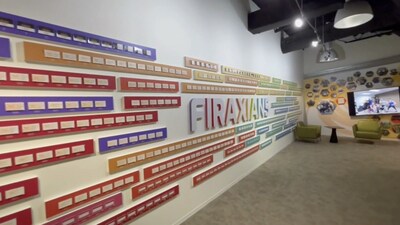 Adler Display's unique business card design showcases hundreds of past and current "Firaxians"