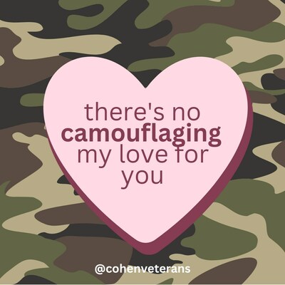 Cohen Veterans Network has created military themed digital Valentine's Day cards. Download to share with loved ones this February.