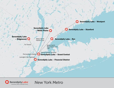 Serendipity Labs has seven locations in the NY tristate area and more than 35 across the U.S. and U.K. Every member has membership privileges at every Serendipity Labs, now including all Durst office tenants. (Photo Credit: Serendipity Labs)