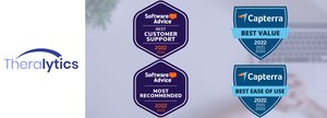 Theralytics Awarded 2022 "Best Ease of Use" and "Best Value" Capterra Awards for Third Consecutive Year