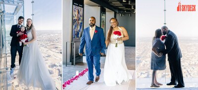 Pictured from left to right: David Flores and Kelly Dupre, Paul and Tiffany Jones, Christine and William Ramsey