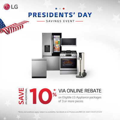 LG'S PRESIDENTS' DAY PROMOTIONS ARE BACK WITH BIG SAVINGS ON TOP