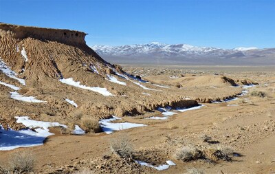 Badlands Lithium Project, looking northwest to the Montezuma Range (CNW Group/Nevada Sunrise Metals Corporation)