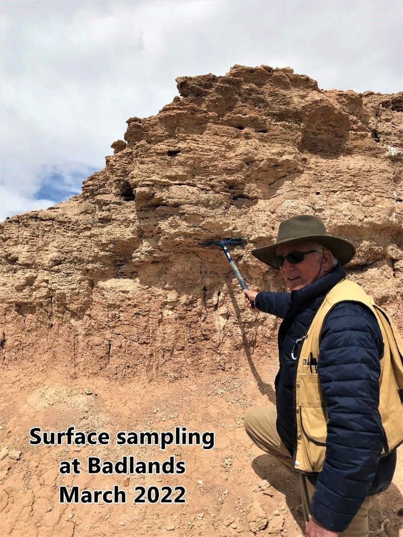 Surface Sampling at Badlands March 2022 (CNW Group/Nevada Sunrise Metals Corporation)