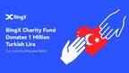 BingX Charity Fund Donates 1 Million Turkish Lira to AHBAP and Other Supplies for Earthquake Relief