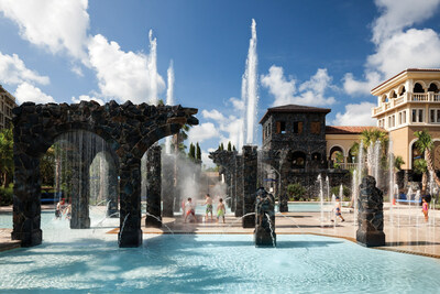 The young and young-at-heart will have a blast wading through interactive fountains and waterfalls at the Splash Zone.