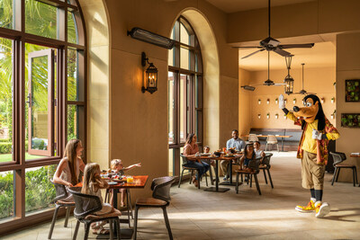 Start the morning on a high note at Good Morning Breakfast with Goofy & His Pals, the resort's on-site character breakfast offered at Ravello every Thursday and Saturday morning, as well as select Tuesdays.