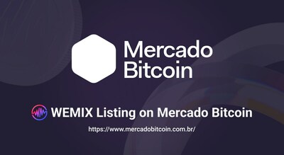 Listas WEMIX no Mercado Bitcoin (PRNewsfoto/Wemade Co., Ltd)