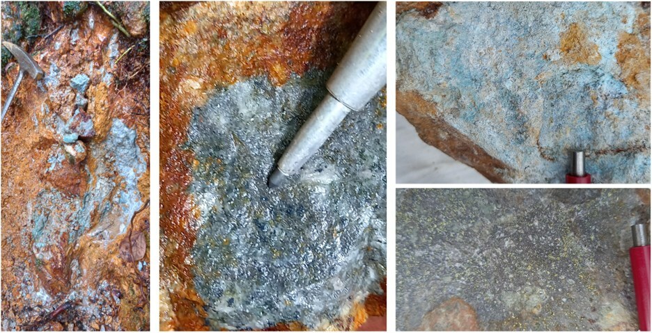 Figure 6: Copper mineralisation in trenches and creeks, Mountain Gate. (CNW Group/Kainantu Resources Ltd.)