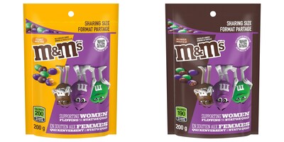 Les paquets seront disponibles dans 2saveurs dlicieuses: Arachide ( gauche) et Chocolat au lait ( droite) (Groupe CNW/Mars, Incorporated)