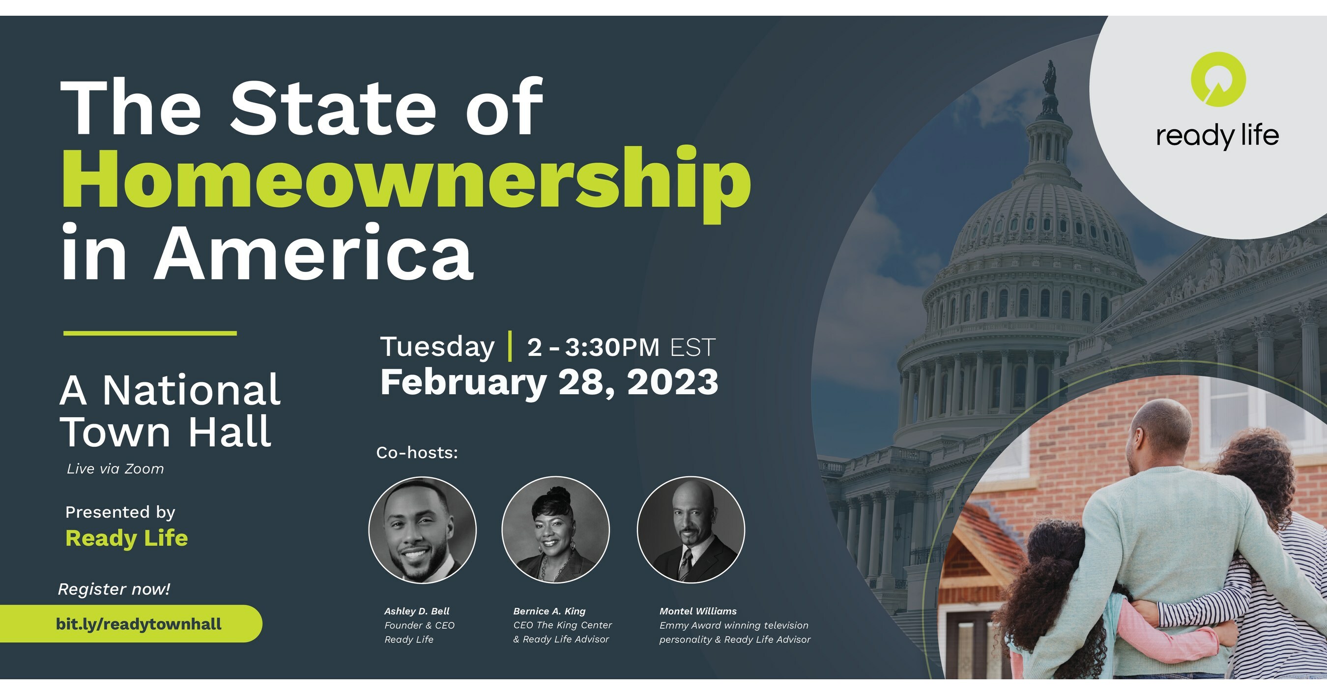 Ready Life Advisors Montel Williams, Dr. Bernice A. King and Ashley D