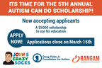 Rangam Sponsors John's Crazy Socks Autism Can Do Scholarship for 2023