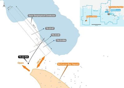 Figure 1 - Plan View of Tesla and McIlvenna Bay (CNW Group/Foran Mining Corporation)