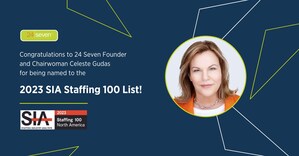 24 Seven Founder and Chairwoman, Celeste Gudas, named to Staffing Industry Analysts' 2023 "Staffing 100" List