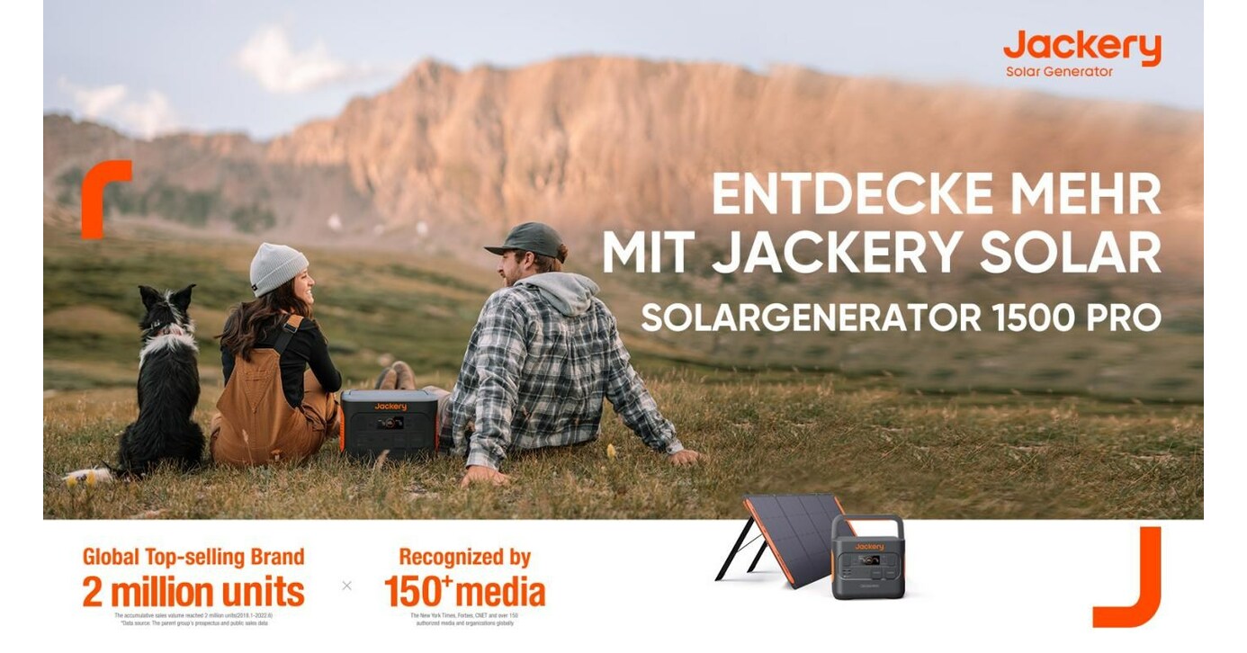Neuer Jackery Solargenerator 1500 Pro ab sofort verfügbar