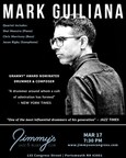 Jimmy's Jazz & Blues Club Features GRAMMY® Award Nominated Drummer & Composer MARK GUILIANA on Friday March 17 at 7:30 P.M.